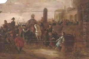 A triumphal entry into a city