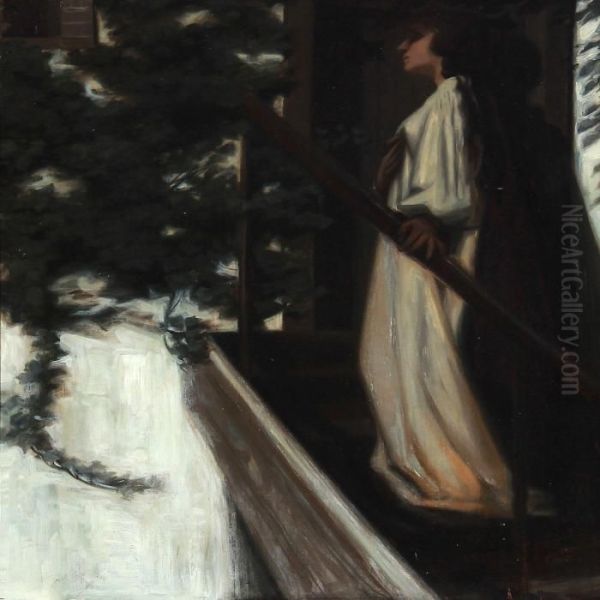 A Woman On A Balcony - view 1