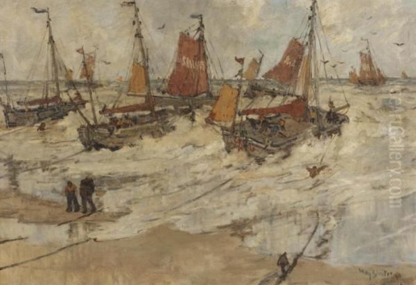 Bomschuiten In The Surf, Scheveningen - view 1