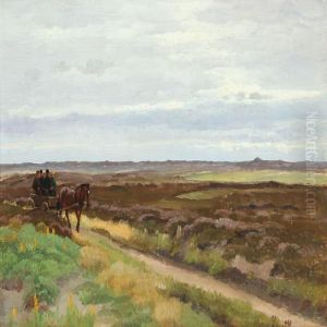 Landscape With Horse Carriage by Hans Ludvig Smidth