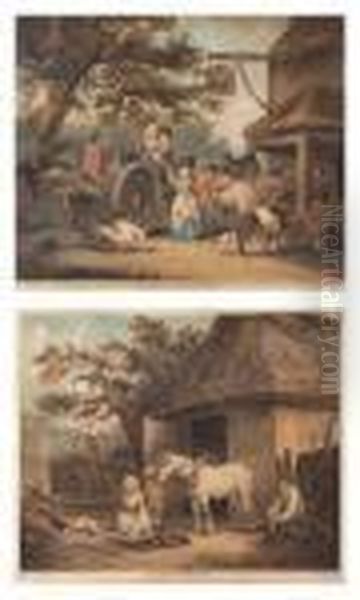 Return From The Market, No. 1 - Feeding The Pigs, No. 1 - view 1