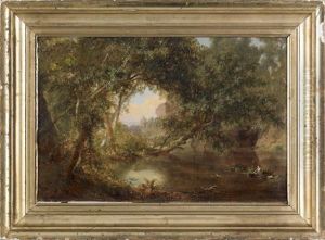 Bathing In The Dell by William Russell Smith