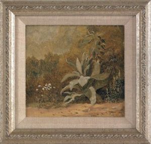 Floral Landscape by Xanthus Russell Smith