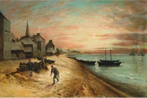 Fishermen""""s Return, Evening by Frithjof Smith-Hald