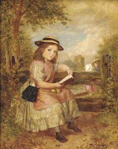 A rural hovel by Joseph Edward Worrall