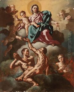 Virgen Del Carmen Con Las Almas Del Purgatorio