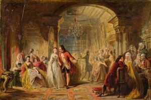 Olskizze Fur 'a Ballroom In The Year 1760' by Abraham Solomon