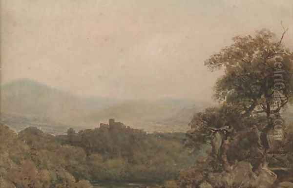 View towards a hilltop castle - view 1