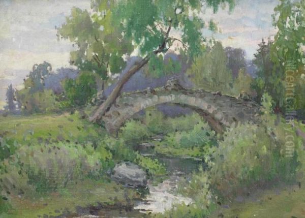 The Novosilviisky Bridge In Pavlovsk Park - view 1
