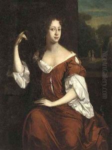 Portrait of Lady Stapylton (d.1729) by William Wissing or Wissmig