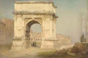 The arch of Titus, Rome by C. M. Wood