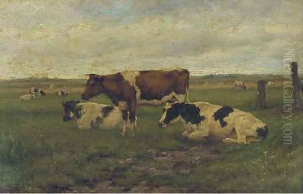 Cattle in a meadow - view 1