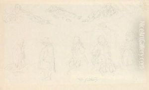 Figurliche Skizzen by Carl Spitzweg