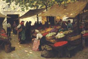 Fruit Market, Fiume, Hungary by Terrick John Williams