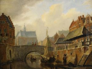Hollandskt Kanalmotiv Hollandskt Kanalmotiv