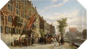 Von Grootenhuy's Visit To The Archer's Guild On The Kloveniersburgwal In Amsterdam