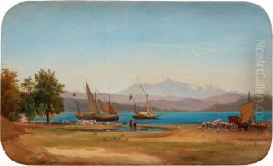 View From La Spezia Towards The Bay (shipping Of Carrarra Marble) View From La Spezia Towards The Bay (shipping Of Carrarra Marble)