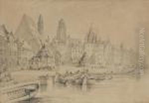 View Of Frankfurt Am Main by William Clarkson Stanfield
