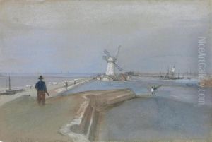 View Of St. Malo, France by William Clarkson Stanfield