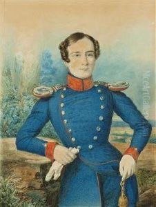 Two Portraits Of A Lady And A Gentleman