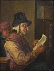 Two Men Reading A Letter by Jan Steen