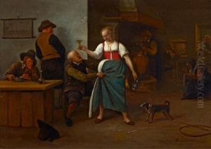 Interieur Mit Ungleichem Paar by Jan Steen