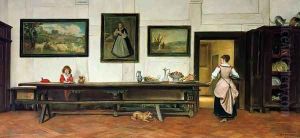 Interior of a dining hall, 1866 by William Frederick Yeames