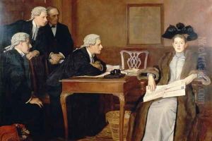 Defendant and Counsel, 1895 by William Frederick Yeames