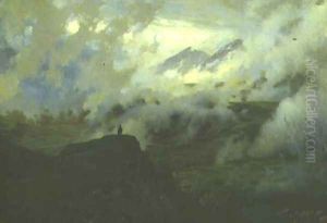 Mount El'brus, Russia, 1894 by Nikolai Aleksandrovich Yaroshenko