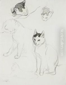 Les Chats by Theophile Alexandre Steinlen