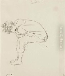 Danseuse Agenouillee by Theophile Alexandre Steinlen