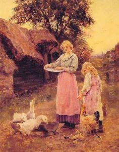 Feeding the Ducks by Lilian Yeend-King