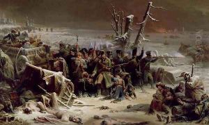 Marshal Ney Supporting the Rear Guard During the Retreat from Moscow, 1856 by Adolphe Yvon