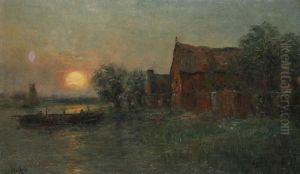 Soir D""octobre Au Bords De L""escaut by Romain Steppe