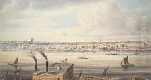 A fine View of London from Westminster Bridge to the Adelphi, 1837 A fine View of London from Westminster Bridge to the Adelphi, 1837
