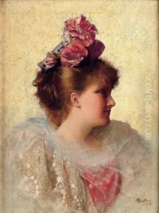 Portrait D' Elegante by Alfred Stevens
