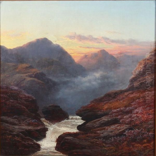 Glen Rosa, Arran, Evening - view 1