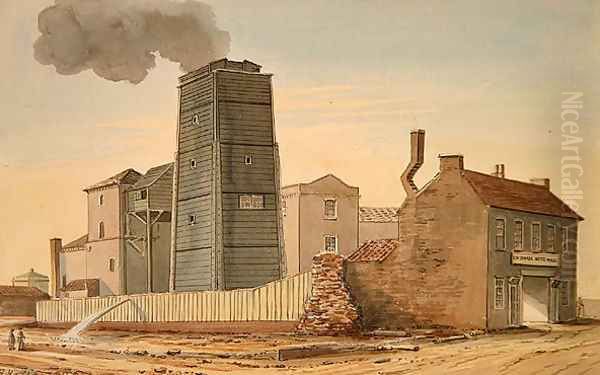 View of Clink Street Waterworks, Southwark, 1826 - view 1