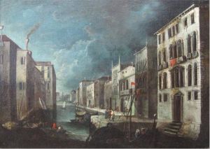 Coppia Di Vedute Immaginarie Della Laguna Di Venezia