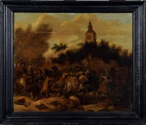 Charge De Cavalerie by Dirck Willemsz. Stoop