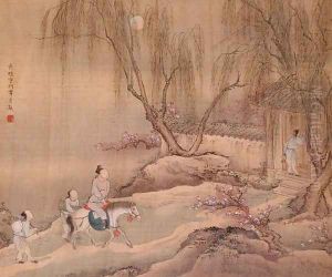 Figures from an album of Figures, Landscape and Architecture, 1740 by Yuan Yao