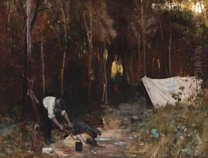 Settler's Camp by Arthur Streeton