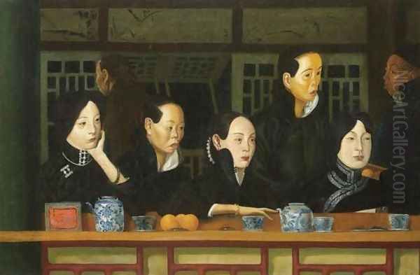 Three Women in a Box at the Theatre - view 1