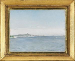 Landskap Fran Sandhamn Med Korso Fyr