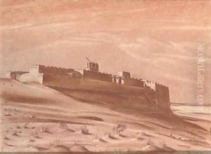 A desert fort by Alexander Evgenievich Yakovlev