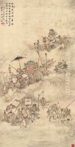 Zhong Kui on an Outing by Hua Yan