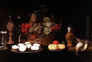 Still Life with Oysters by Frans Ykens