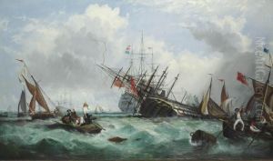 The Loss Of The 100-gun First Rate H.m.s. by William Stuart