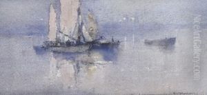 Across The Bay At Williamstown, Victoria by Reginald Ward Sturgess