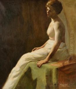 Seated Nude. by Helena Sturtevant